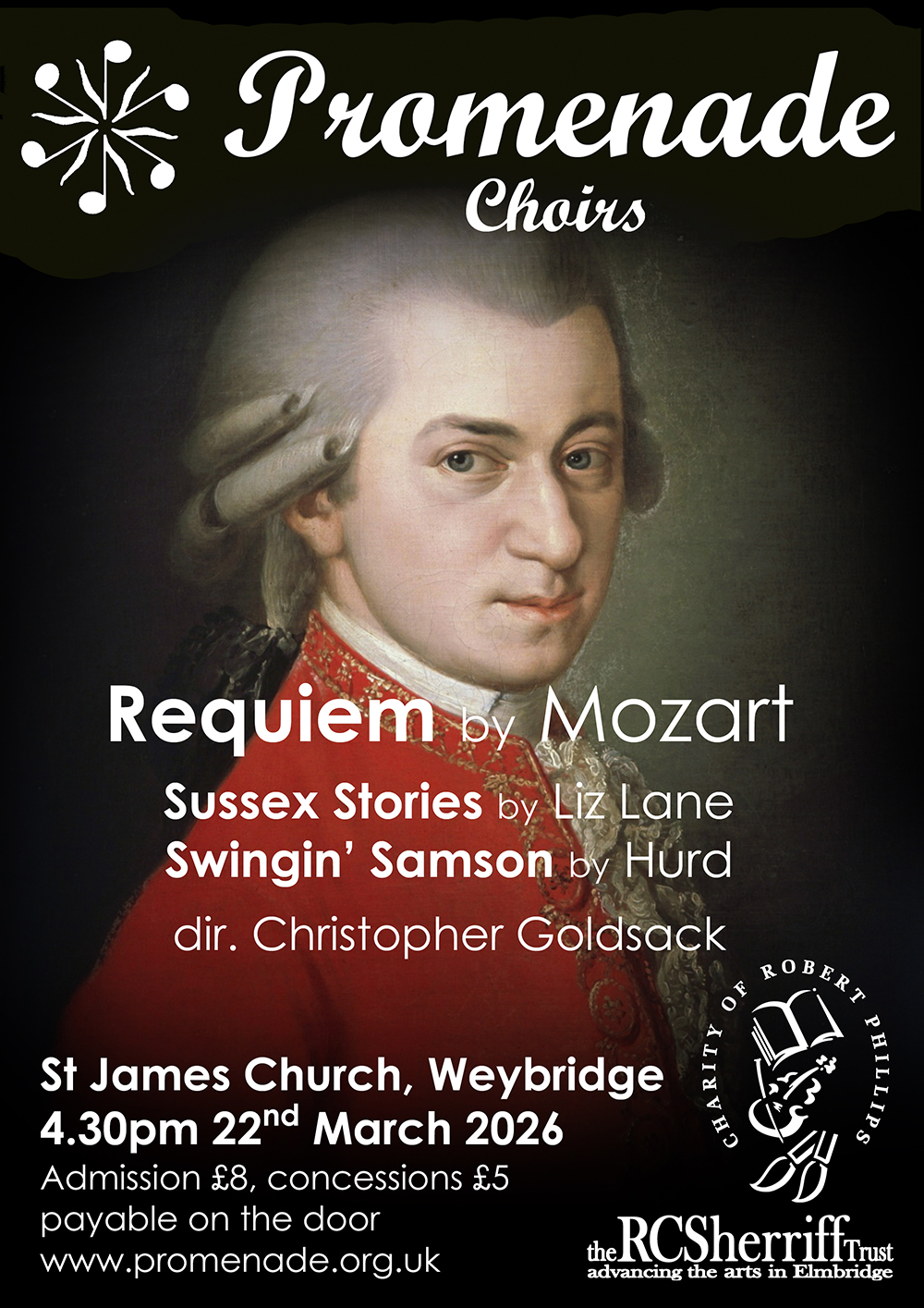 Promenade Choirs concert poster